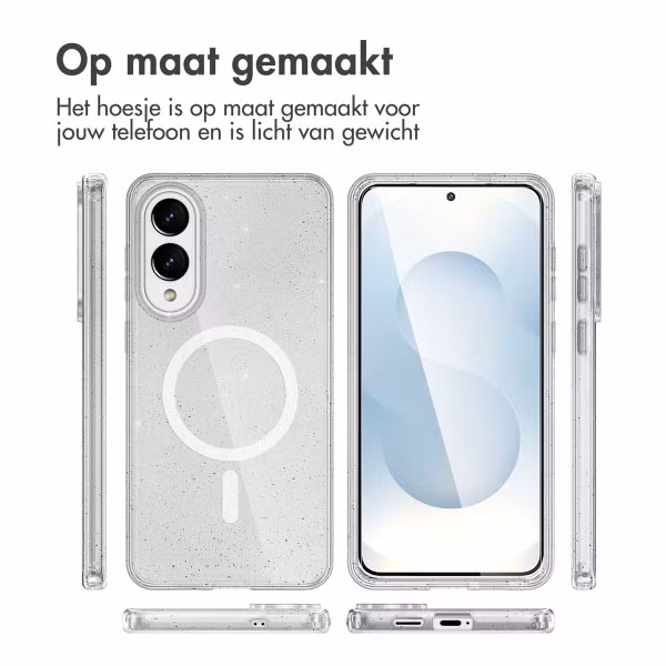 imoshion Sparkle Backcover met MagSafe Samsung Galaxy S25 Edge - Transparant