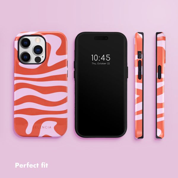 Selencia Vivid Back Cover Apple iPhone 14 Pro - Dream Swirl Pink