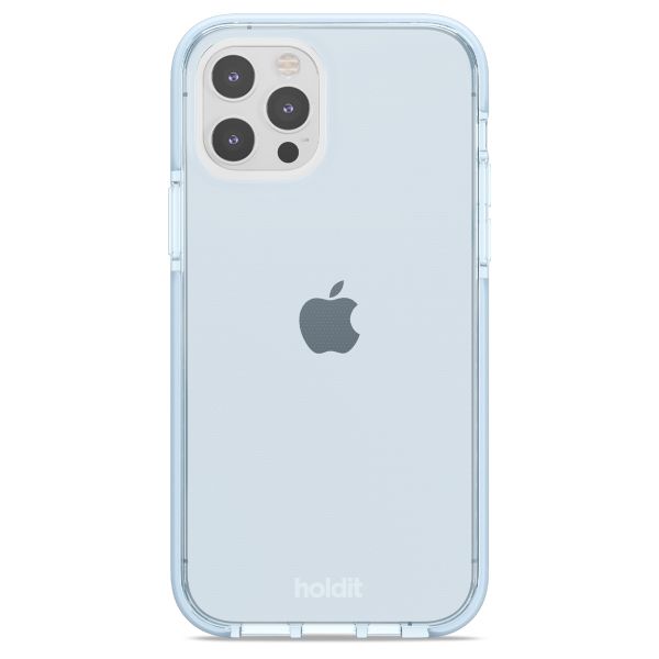 Holdit Seethru Case iPhone 12 (Pro) - Mineral Blue