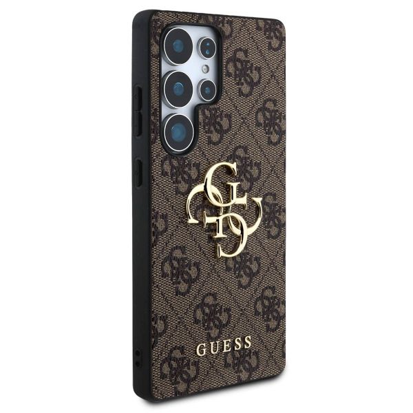 Guess 4G Metal Logo Backcover Samsung Galaxy S25 Ultra - Bruin