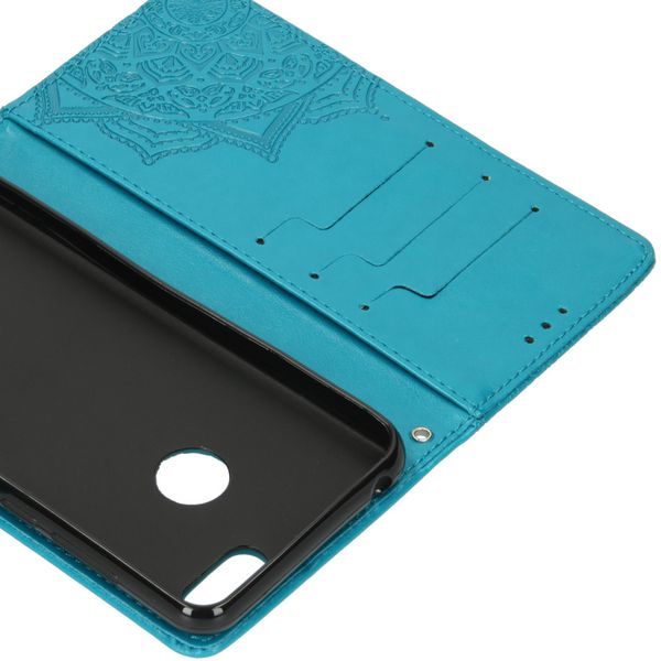 Mandala Bookcase Motorola Moto E6 Play - Turquoise