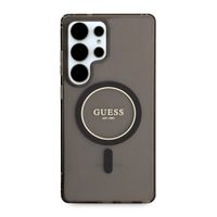 Guess MagSafe IML Glitter Gradient Case Samsung Galaxy S25 Ultra - Zwart