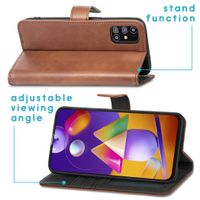 imoshion Luxe Bookcase Samsung Galaxy M31s - Bruin