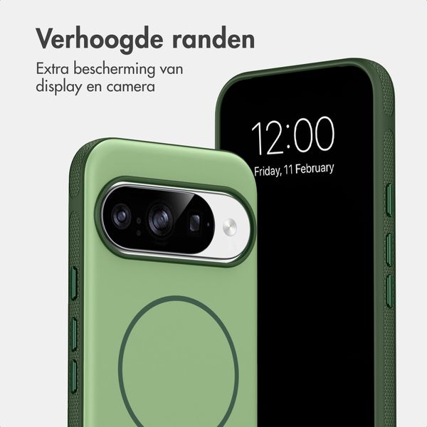 imoshion Color Backcover met Thin MagSafe Ring Google Pixel 9 / 9 Pro - Donkergroen
