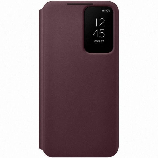 Samsung Originele Clear View Bookcase Galaxy S22 - Burgundy