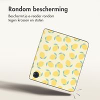 imoshion Design Slim Hard Case Sleepcover met stand Kobo Libra Colour - Citrus Dream