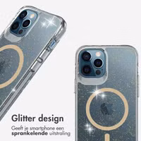 imoshion Clear Glitter Backcover met MagSafe Apple iPhone 12 (Pro) - Goud
