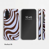 Selencia Vivid Back Cover Samsung Galaxy A37 (5G) - Dream Swirl Chocolate