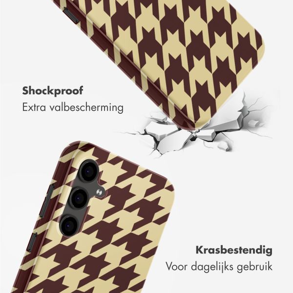 Selencia Vivid Backcover Samsung Galaxy S24 FE - Pied-de-Poule