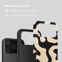 Selencia Vivid Backcover Apple iPhone 18 Pro - Art Wave Black