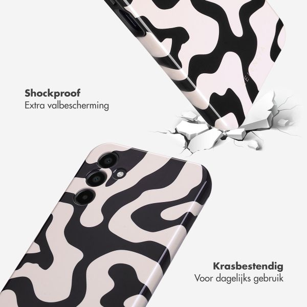 Selencia Vivid Backcover Samsung Galaxy A15 (5G/4G) - Art Wave Black