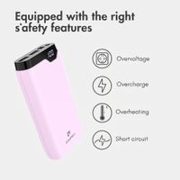imoshion Power bank 20,000 mAh - 22.5W Fast charger - USB-C / USB-A - Pink