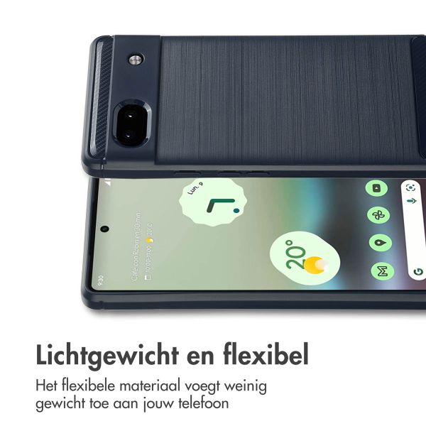 imoshion Brushed Backcover Google Pixel 6a - Donkerblauw