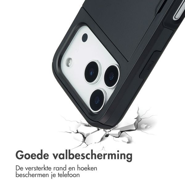 imoshion Backcover met pasjeshouder Apple iPhone 17 Pro - Zwart