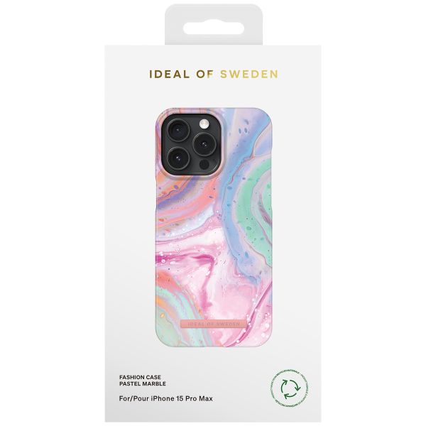 iDeal of Sweden Fashion Backcover Apple iPhone 15 Pro Max - Pastel Marble