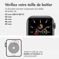 Holdit Siliconen bandje magneet Apple Watch | 44/45/46/49 mm - Chocolate / Black