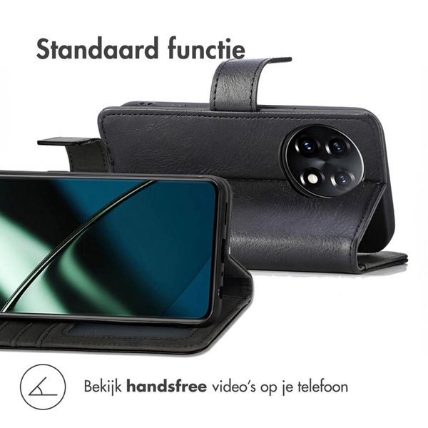 imoshion Luxe Bookcase OnePlus 11 - Zwart