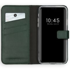 Selencia Echt Leren Bookcase iPhone 11 - Groen