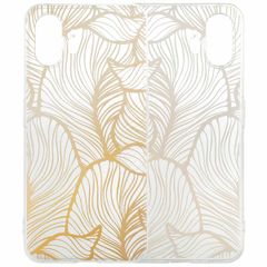 imoshion Design hoesje Nothing Phone (2) - Golden Leaves Transparant