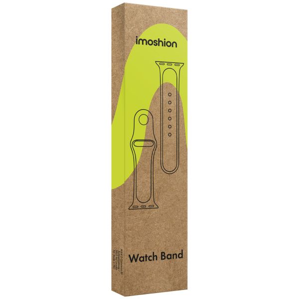 imoshion Classic lederen bandje Apple Watch Series 1 t/m 11 / SE / Ultra (44/45/46/49 mm) - Zwart