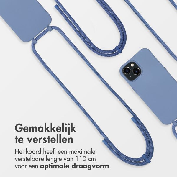 imoshion Color Backcover met afneembaar koord MagSafe Apple iPhone 15 - Ash Blue