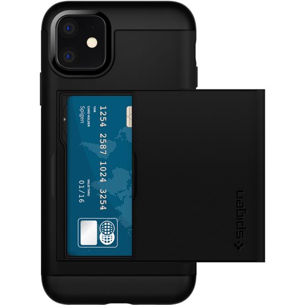 Spigen Slim Armor CS Backcover Apple iPhone 11 - Zwart