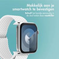 imoshion Nylon geweven bandje Apple Watch Series 1 t/m 10 / SE / Ultra (2) (44/45/46/49 mm) - Wit