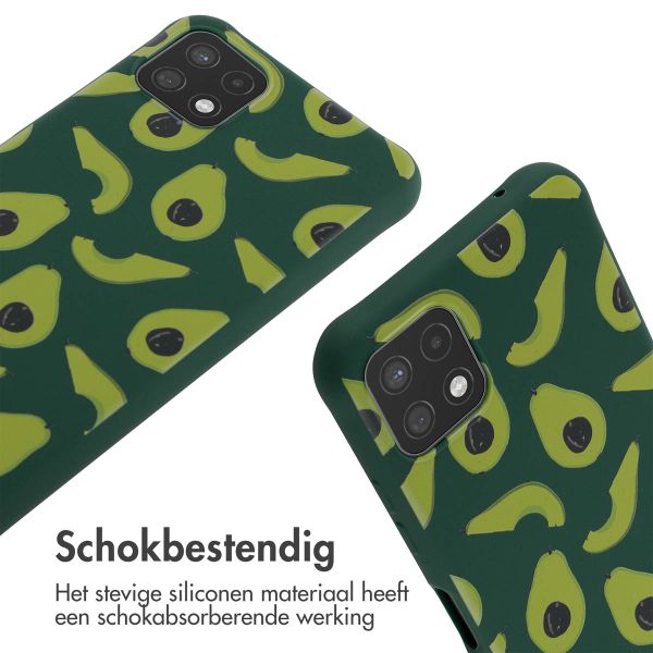 imoshion Siliconen design hoesje met koord Samsung Galaxy A22 (5G) - Avocado Green