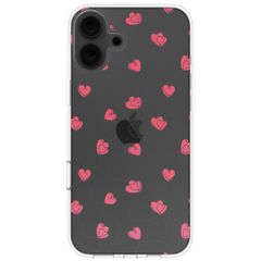 imoshion  Design hoesje iPhone 16 - Dusty Rose Connected Hearts