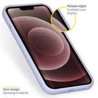 Accezz Liquid Silicone Backcover Apple iPhone 13 Pro Max - Paars
