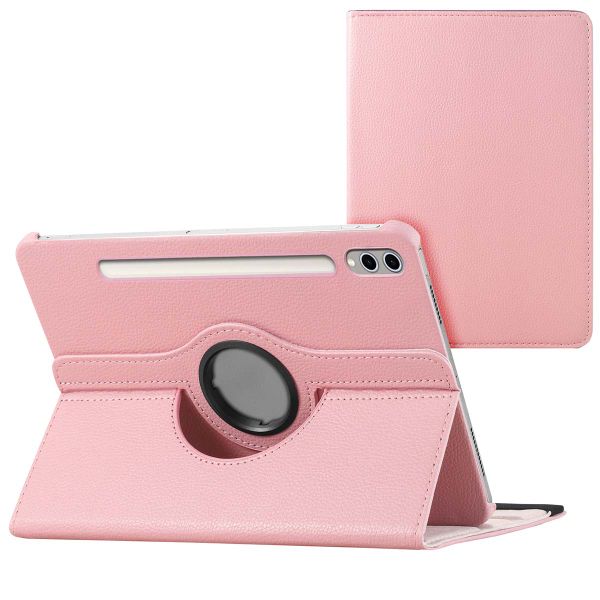 imoshion 360° draaibare Bookcase Samsung Galaxy Tab S10 Ultra / Tab S9 Ultra - Roze