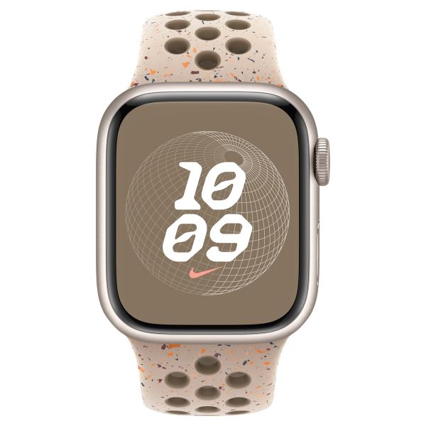 Apple Nike Sport Band Apple Watch Series 1 t/m 9 / SE (38/40/41 mm) | Series 10 (42 mm) - Maat S/M - Desert Stone