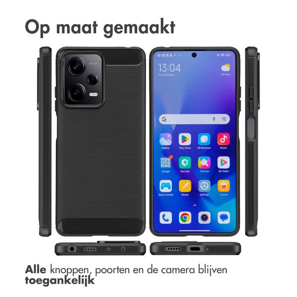 imoshion Brushed Backcover Xiaomi Redmi Note 12 Pro / Xiaomi Poco X5 Pro 5G - Zwart