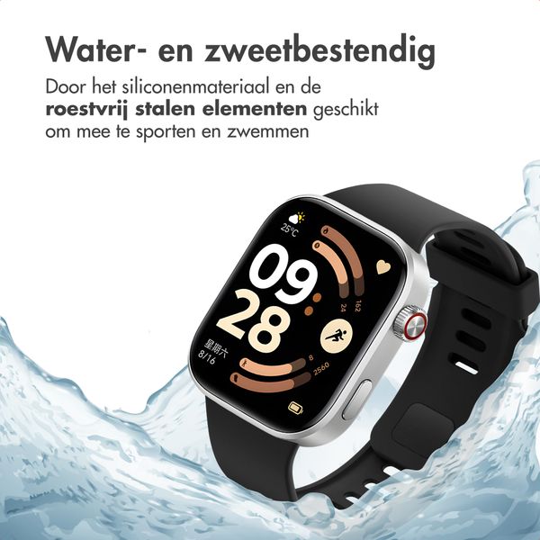 imoshion Siliconen bandje Xiaomi Smart Band 9 / 8 Pro / Redmi Watch 6 / 5 / 4 - Zwart
