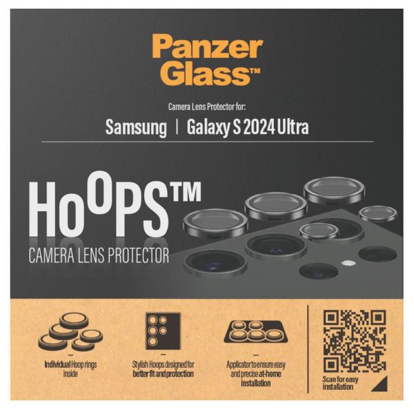 PanzerGlass Camera Protector Hoops Optic Rings Samsung Galaxy S24 Ultra - Black