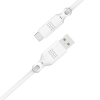 Just Green USB-C naar USB kabel - Recyclebaar - 3A - 2 meter - Wit