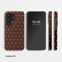 Selencia Vivid Back Cover with MagSafe Samsung Galaxy S26 Ultra - Happy Dots Chocolate