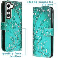 imoshion Design Softcase Bookcase Samsung Galaxy S22 - Blossom