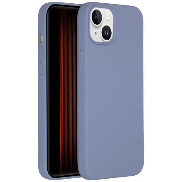 Accezz Liquid Silicone Backcover met MagSafe iPhone 15 Plus - Lavender Grey