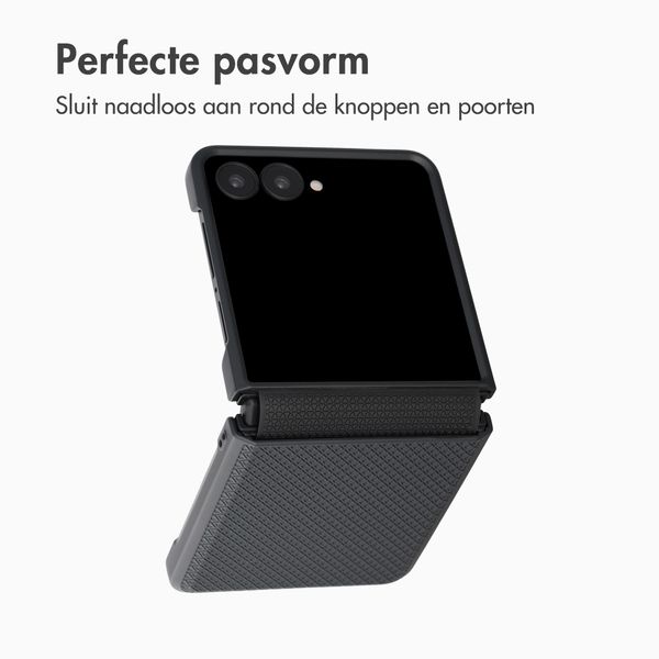 Accezz Grid Backcover Samsung Galaxy Z Flip 8 - Zwart