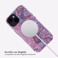 Selencia Vivid Backcover met MagSafe Apple iPhone 14 - Fresh Paint Flower Orange