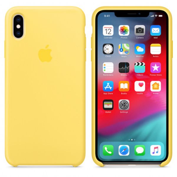 Apple Silicone Backcover iPhone Xs Max - Canary Yellow