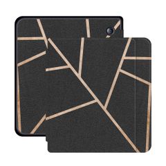 imoshion Design Slim Hard Case Sleepcover met stand Kobo Libra H2O - Black Graphic