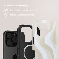 Selencia Vivid Backcover met MagSafe Apple iPhone 16 Pro Max - Desert Waves Beige