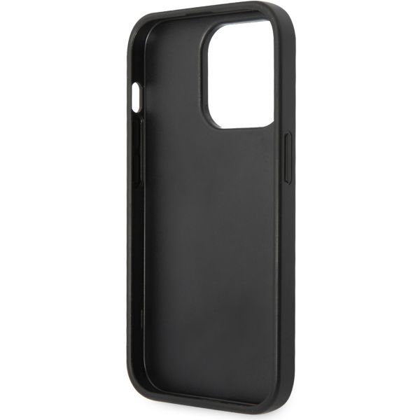 Guess 4G Metal Logo Backcover iPhone 15 Pro - Grijs