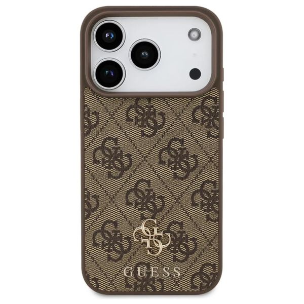 Guess 4G Metal Logo Backcover MagSafe Apple iPhone 17 Pro Max - Bruin