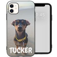 Ontwerp je eigen Apple iPhone 11 gel hoesje - Zwart