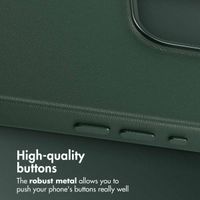 Accezz Leather Back Cover with MagSafe Apple iPhone 15 Pro Max - Cedar Green