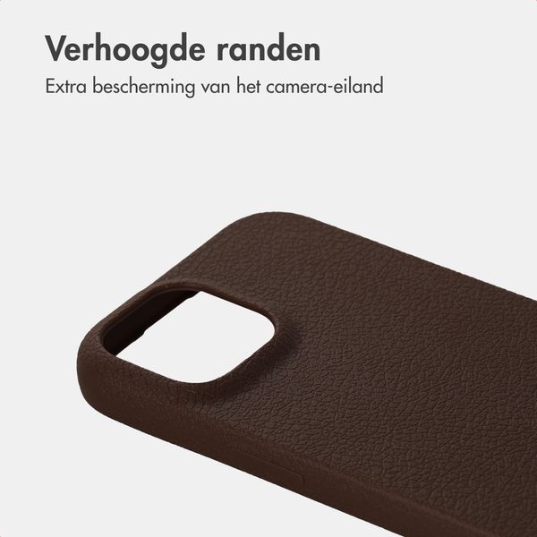 imoshion Texture Backcover Apple iPhone 14 / 13 - Donkerbruin