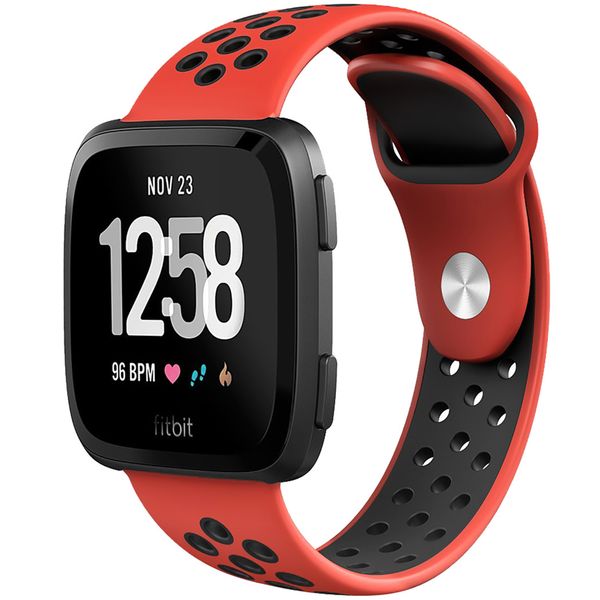 imoshion Siliconen sport bandje Fitbit Versa 2 / Lite - Rood / Zwart